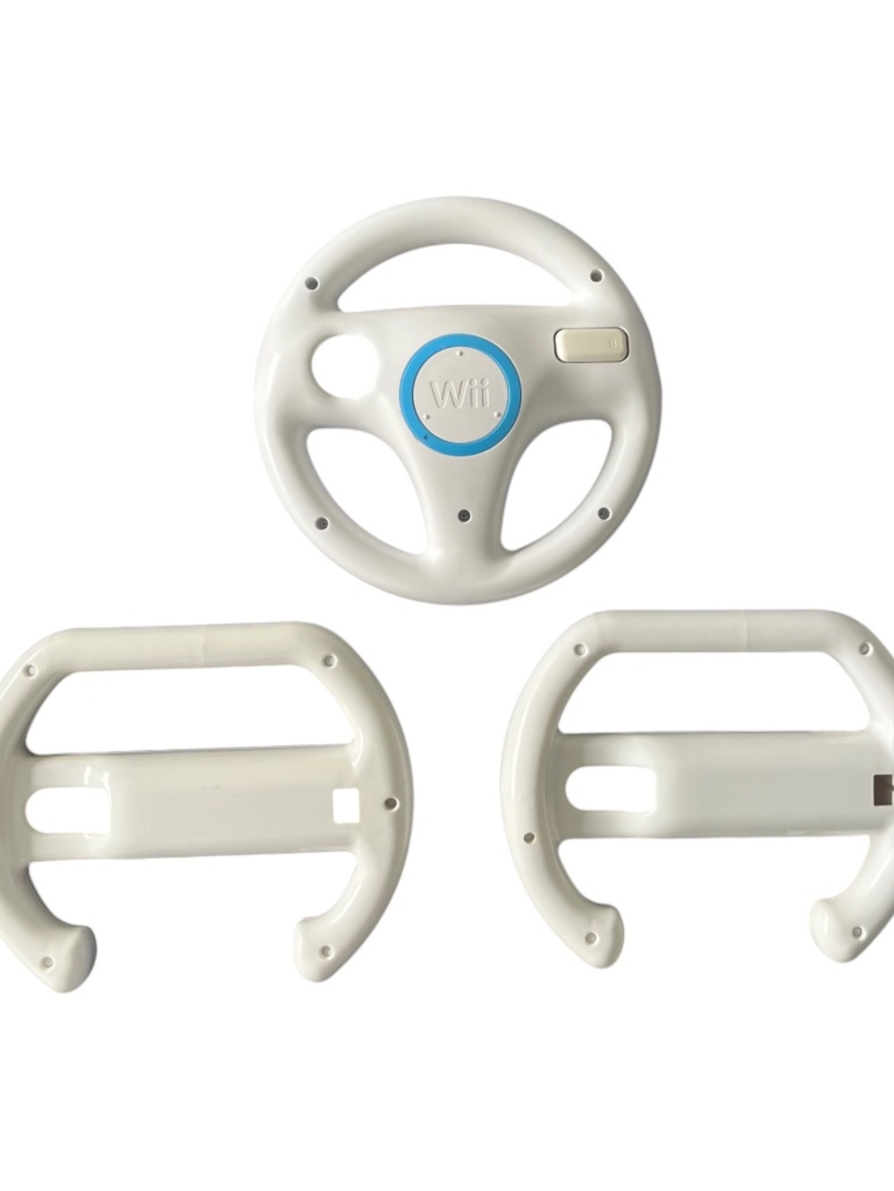 Official Nintendo Wii Wheel Remote Controller Lot of 3 Mario Kart RVL-024